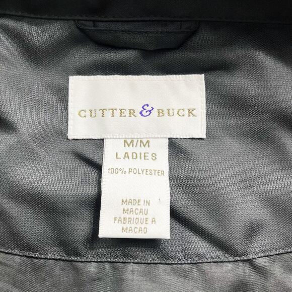 Cutter & Buck Ladies Golf Windbreaker Jacket Sz M Beige Front Zip Casual Outdoor - Picture 2 of 12